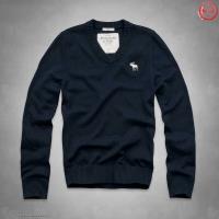 heren abercrombie and fitch v-hals truien wit moose logo marineblauw On Sale Price ypd8v957